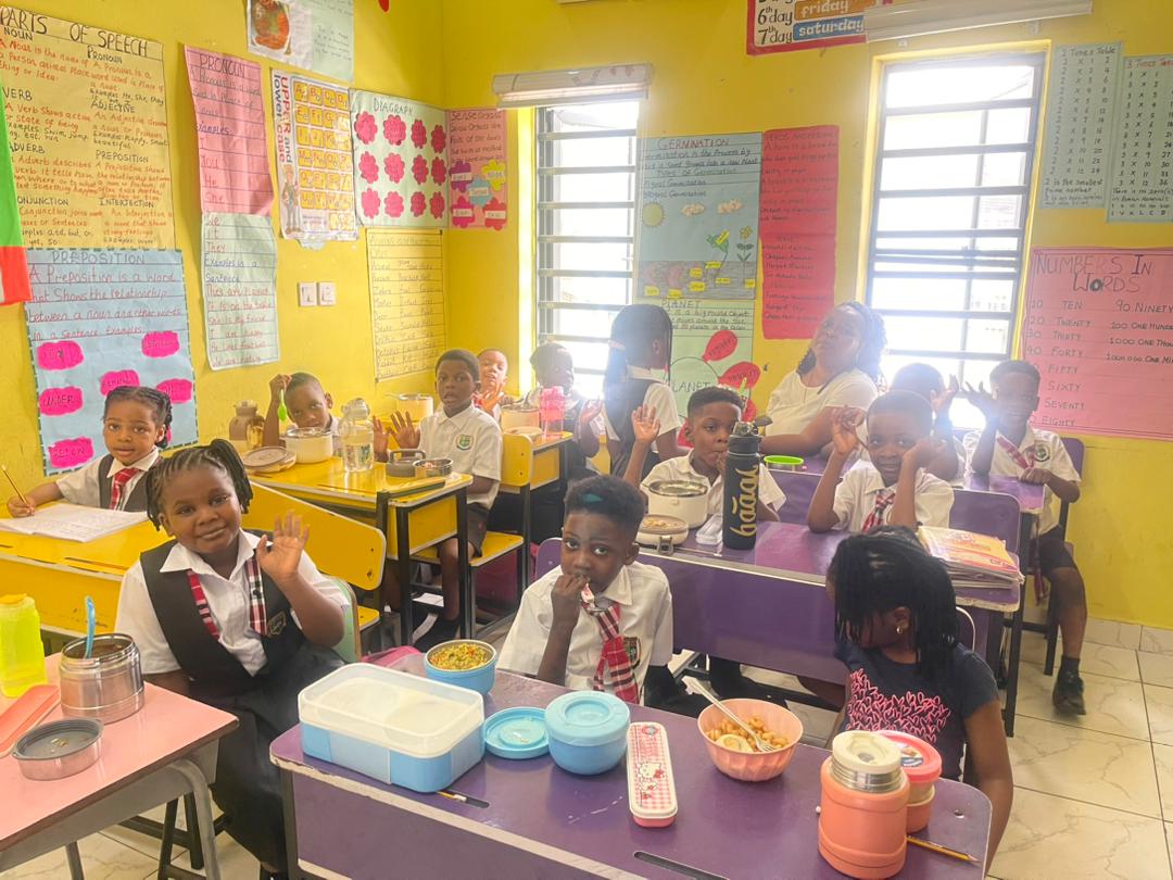 Students playing sports in school field